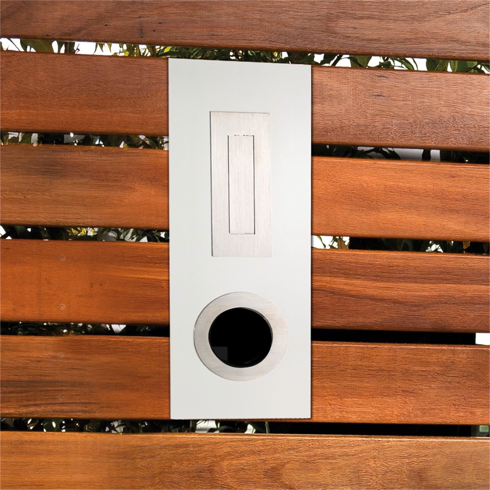 Sandleford Highlander Fence Mount Letterbox White Galvanised Steel Lockable