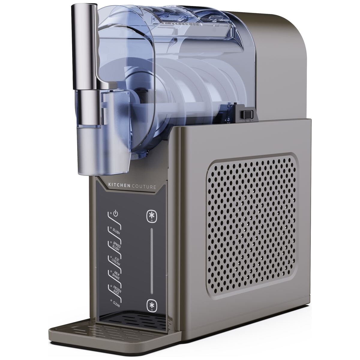 Kitchen Couture Slushie and Soft Serve Maker - 2L Bowl - Built-in Compressor - Dark Grey - 10005719