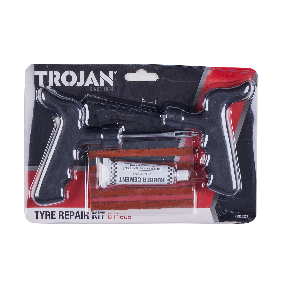Trojan Tyre Repair Kit - 5 Tyre Plugs - Tubeless Tyre Repair - Compact Design - SuperSaverAU - view 2