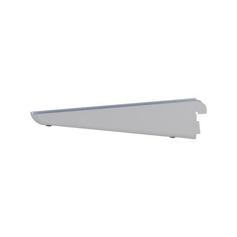 Flexi Storage Home Solutions 220mm White Double Slot Bracket Steel 40kg