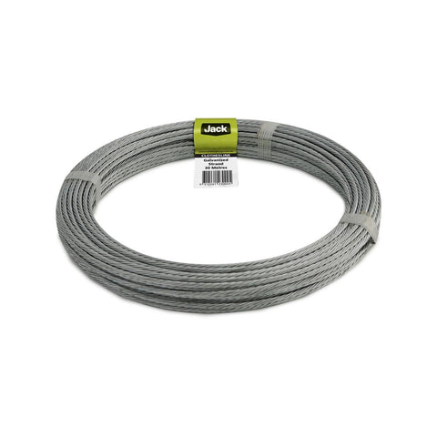 Jack Galvanised Clothesline Coil 30m 3.36mm Steel Extra Strength - SuperSaverAU - view 1