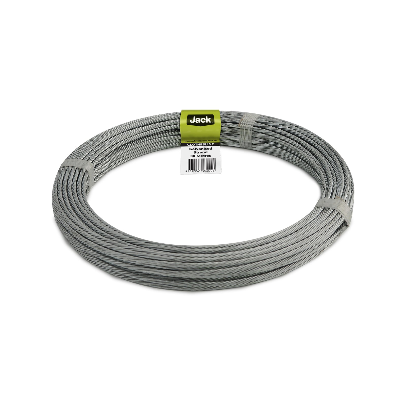Jack 30m Galvanised Steel Clothesline Wire Coil