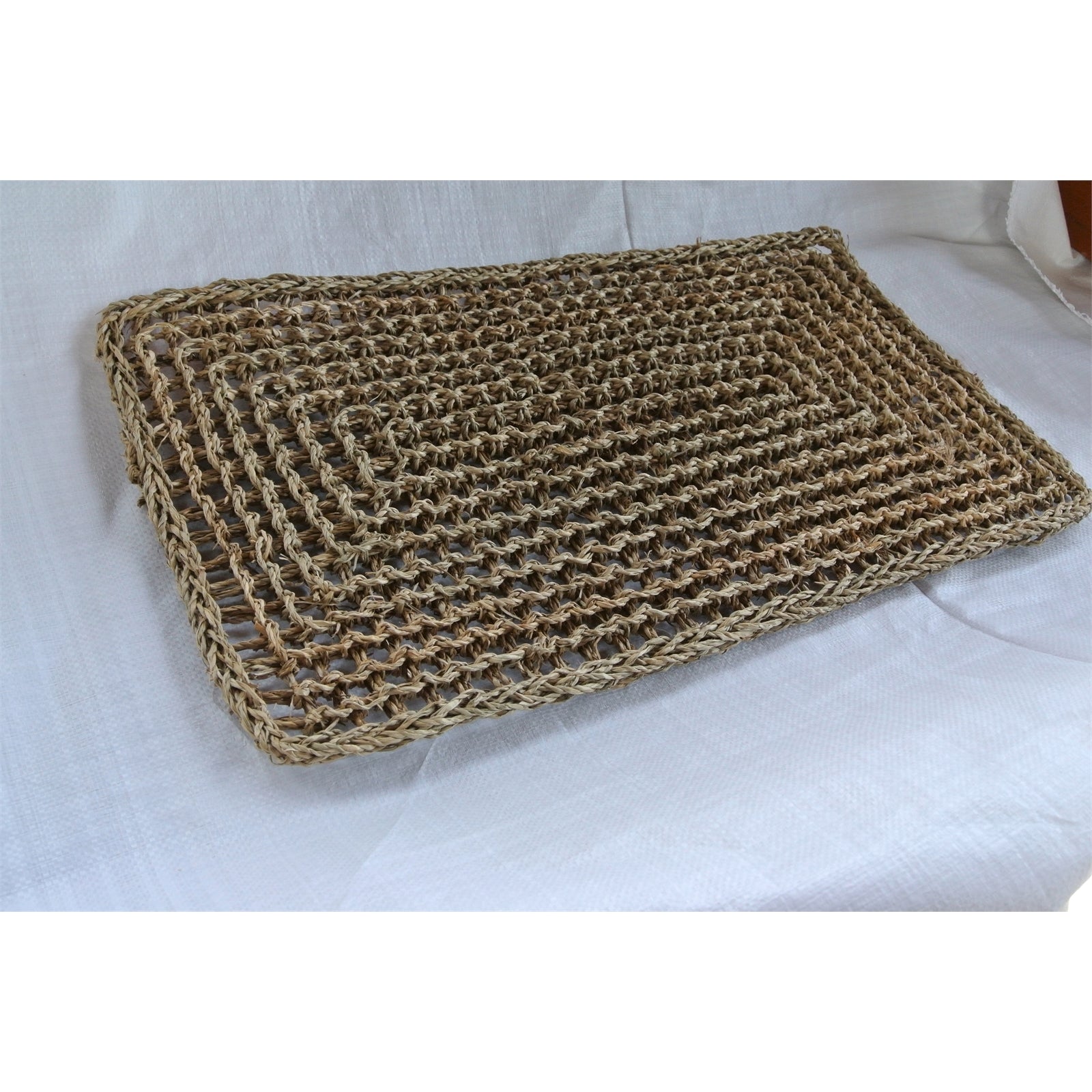63 x 35cm Seagrass Door Mat - Natural