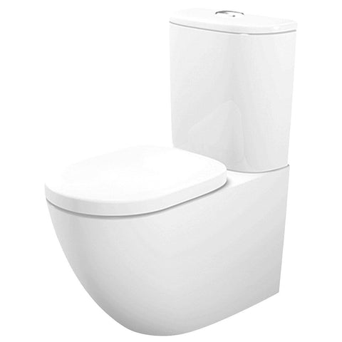 Toto Basic+ Back To Wall Toilet Suite - Tornado Flush - Soft Close Seat - White - BASIC-BTW-SCS