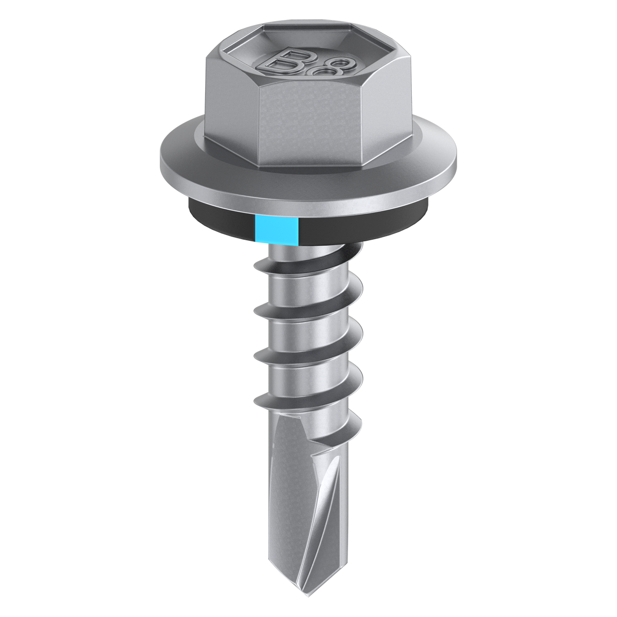 Bremick 12g x 20mm Hex Metal Screws B8 Drill Point - 50 Pack