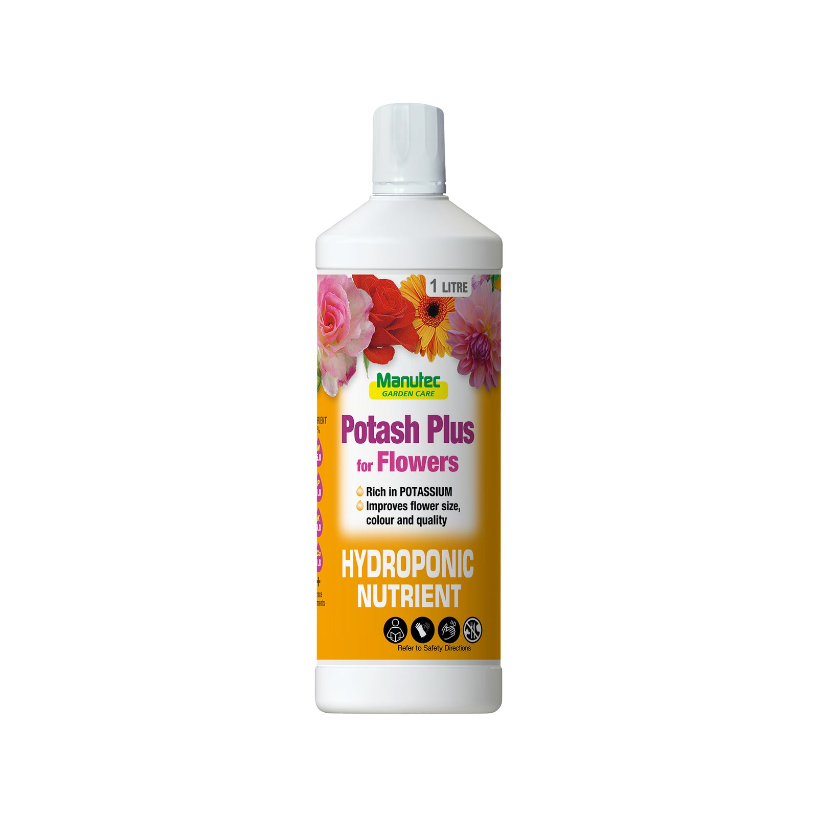Manutec 1L Hydroponic Potash Plus for Flowers