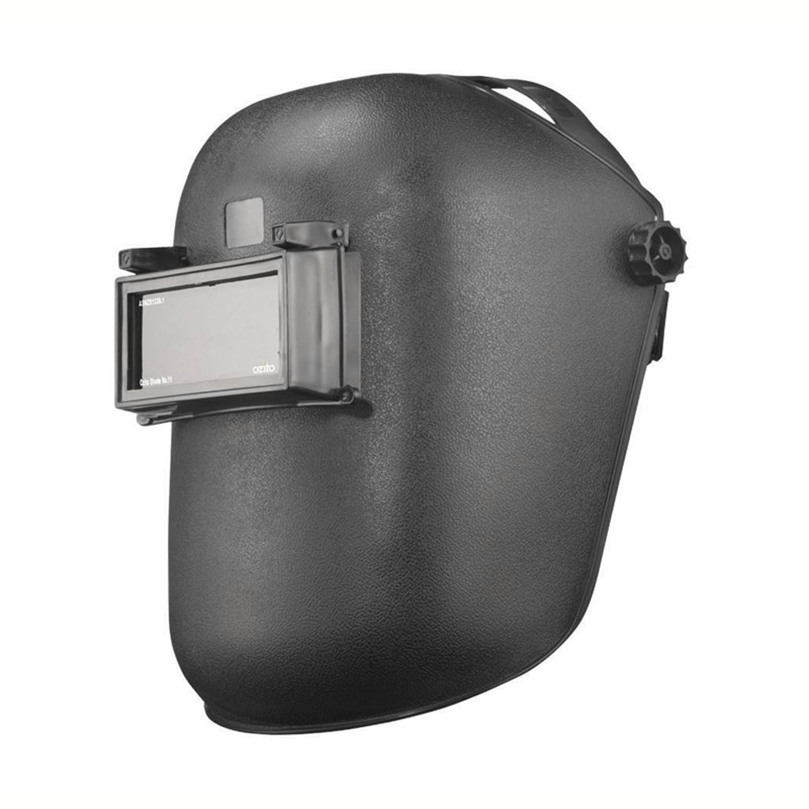 Ozito Welding Helmet - Black Plastic with Lift-Up Glass Shade Lens