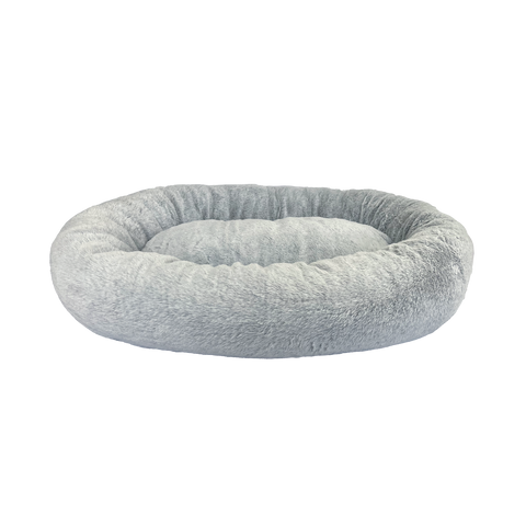 Art and Bob 680 x 800mm Two Tone Plush Donut Bed Polyester Medium