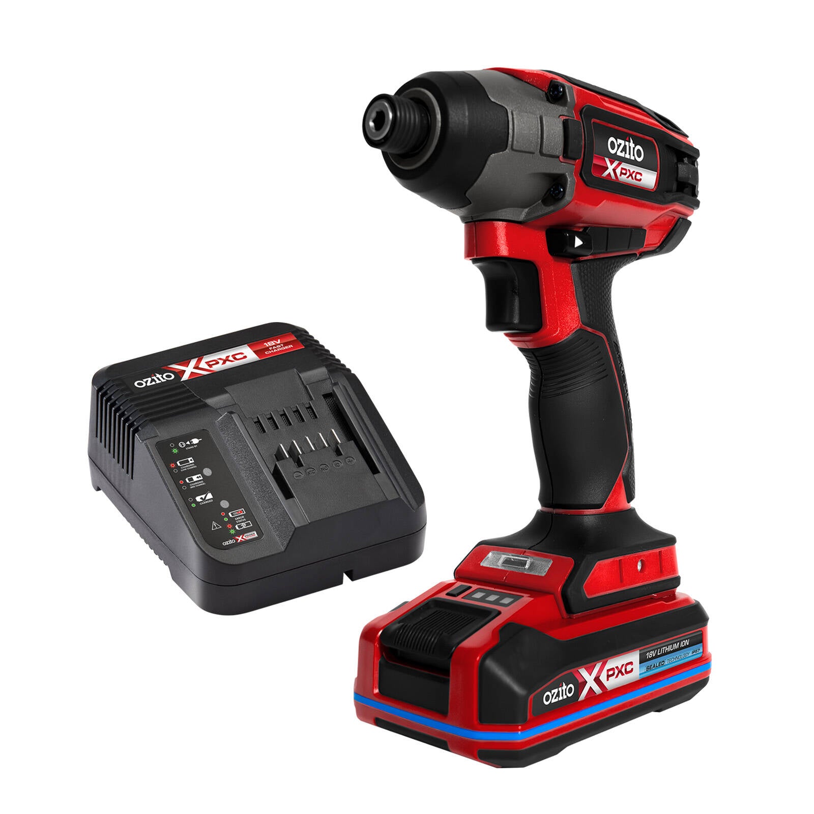 Ozito PXC 18V Brushless 220Nm Impact Driver Kit PXBIDK-300S
