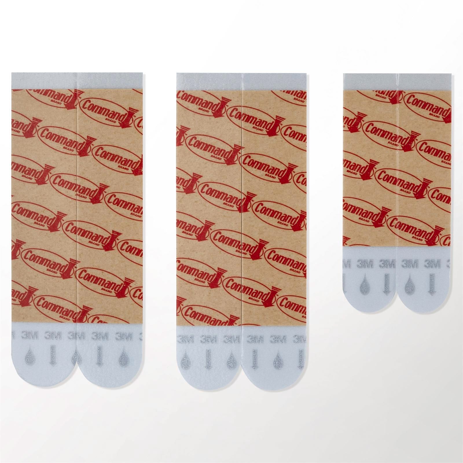 Command Medium & Large White Adhesive Wet Area Refill Strips - 6 Pack
