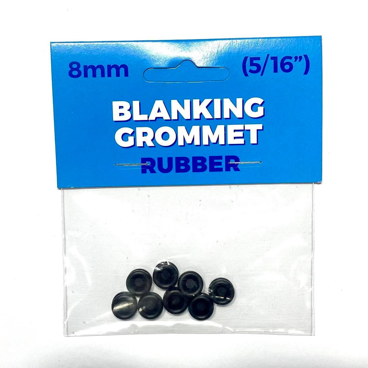 Premier Blue 8mm Nitrile Rubber Blanking Grommet