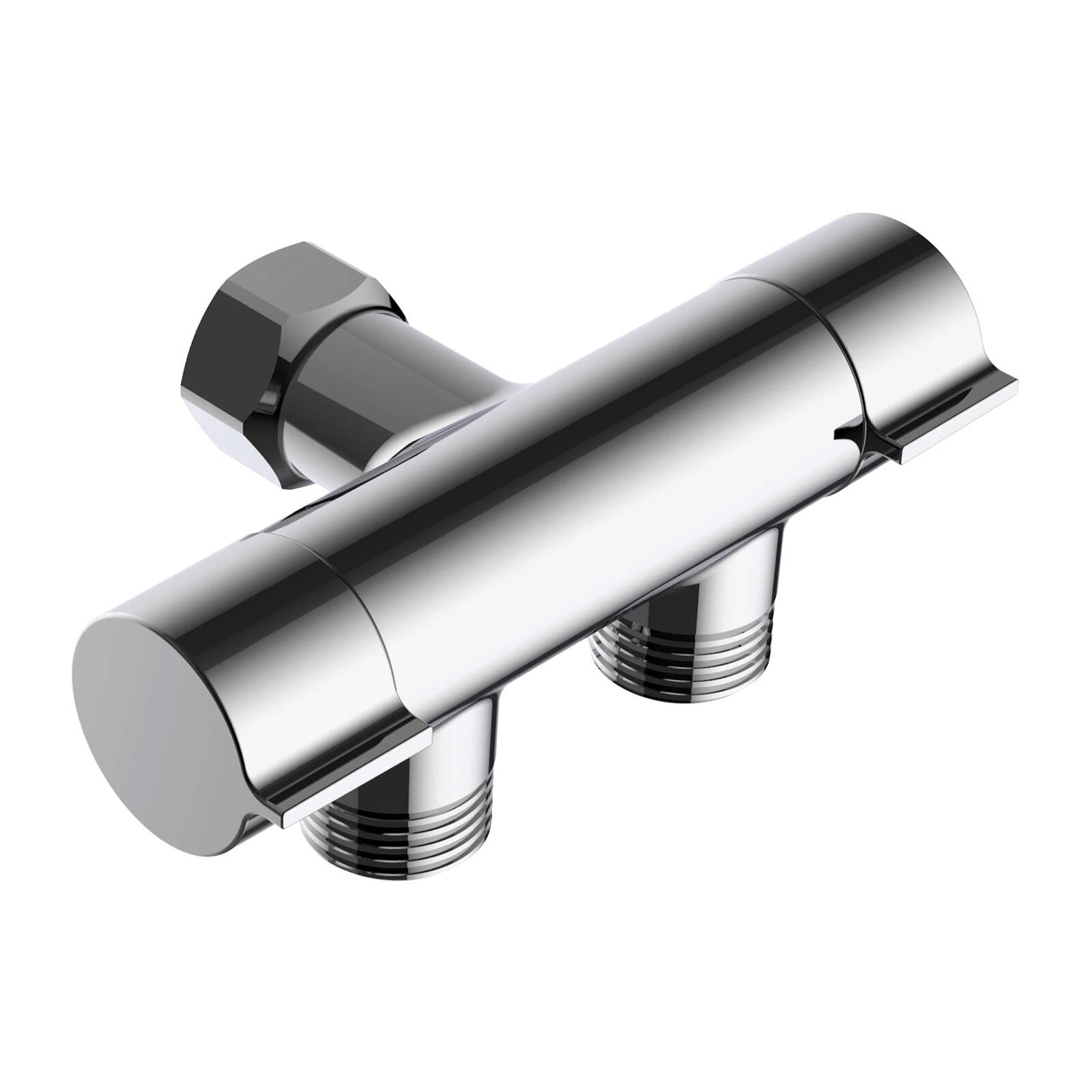EnduraSeal 15mm Chrome Lead Free Brass Double Outlet Cistern Cock