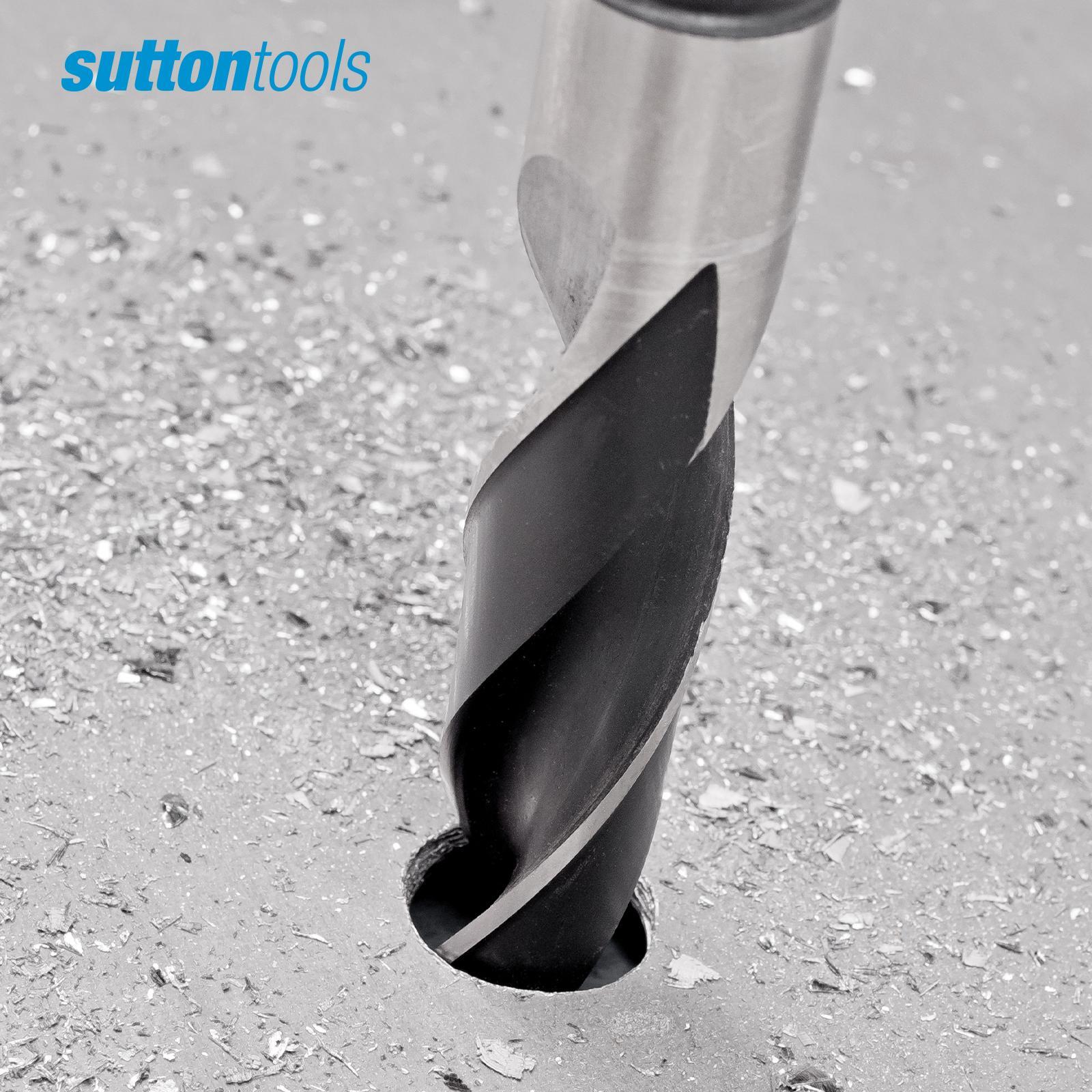 Sutton Tools 14mm Reduced Shank Jobber Drill Bit M2 HSS, 12.5mm Shank for Ferrous Metals