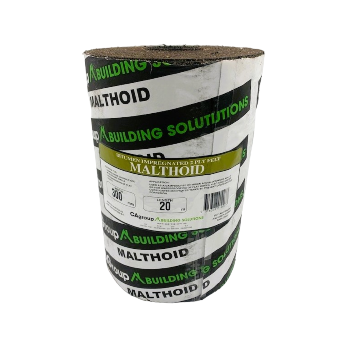 CAgroup 300mm x 20m Malthoid 2 Ply Bituminous Felt