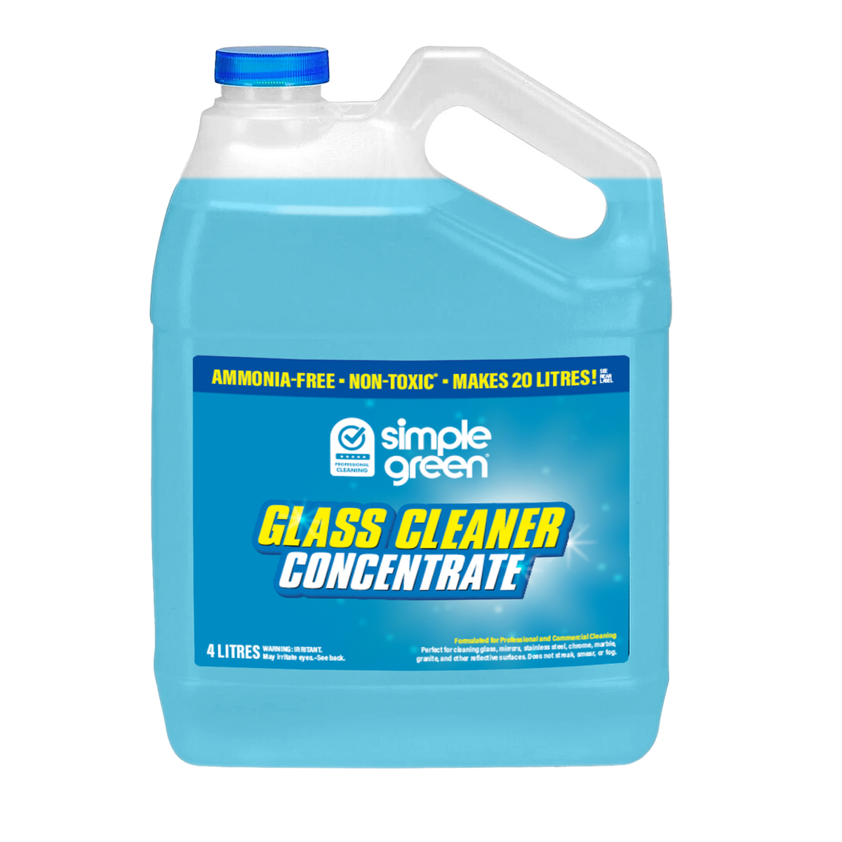 Simple Green Pro Grade Glass Cleaner Concentrate - 4L - Streak-Free - SuperSaverAU - view 1