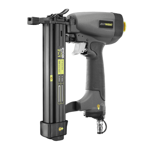 Ryobi Airwave 2-in-1 C1 18-Gauge Brad Nailer & Stapler RA-NBS1832-S2 - Air Tool