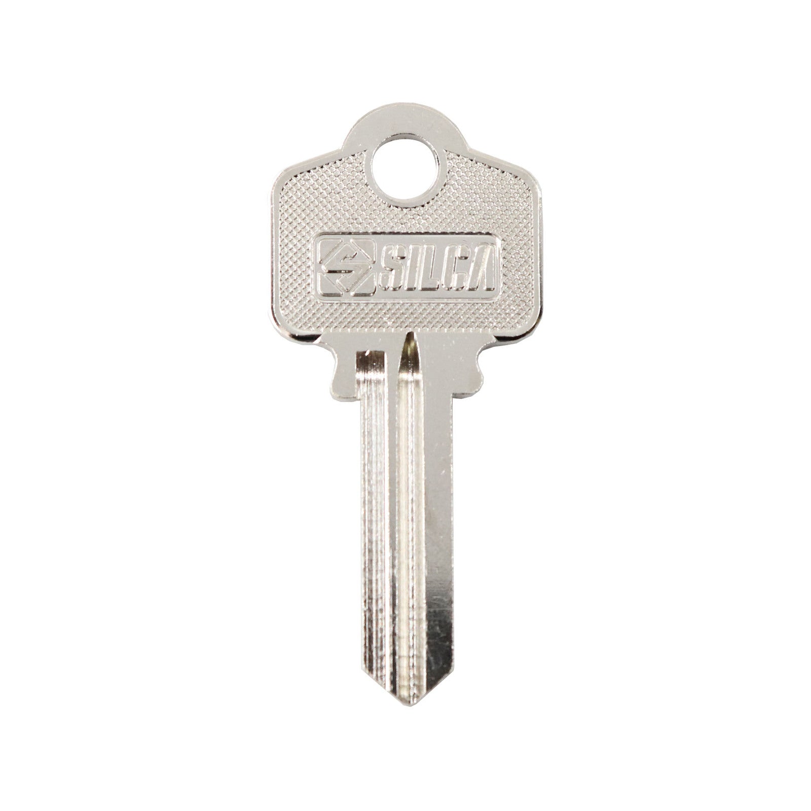 EHI WO2-WC2 53mm Silver Blank Key, Nickel Plated Brass