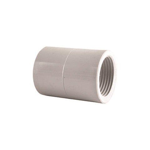 Holman 15mm x 1/2" PVC Faucet Socket White Push to Connect