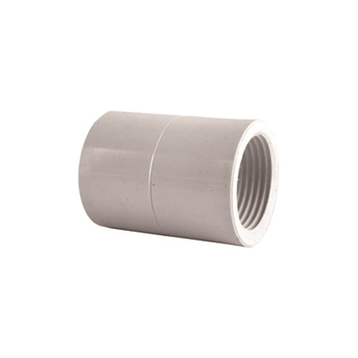 Holman 15mm x 1/2" PVC Faucet Socket White Push to Connect