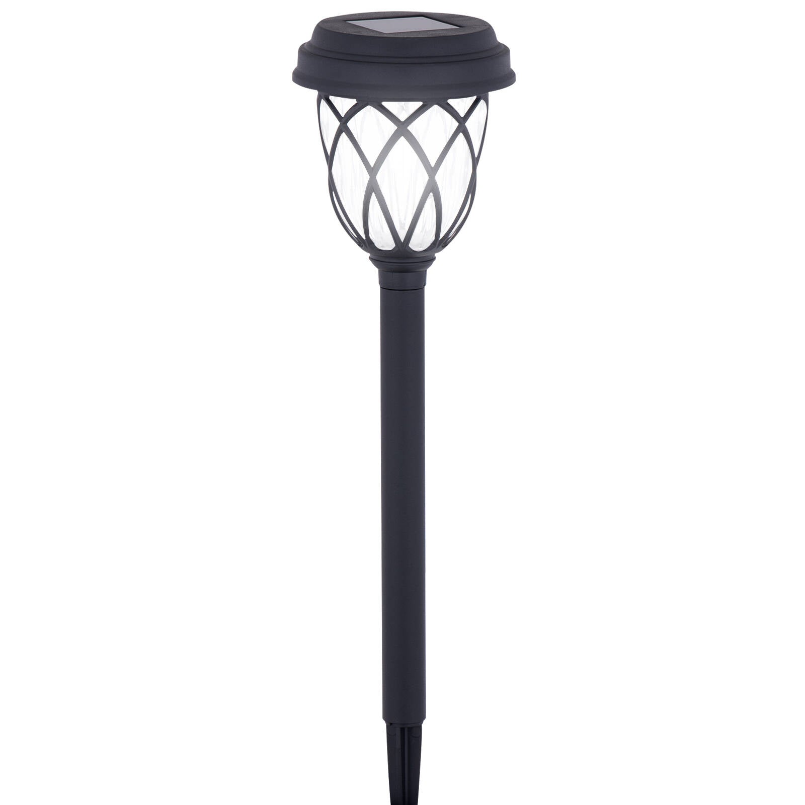 Arlec LED Garden Path Solar Light, 100mm Black Ground Stake LVS042