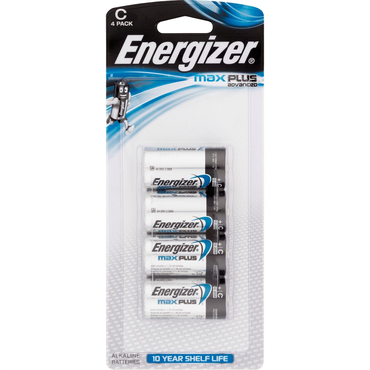 Energizer Max Plus C Batteries - C - Alkaline - Long Lasting Power - 4 Pack - SuperSaverAU - view 2