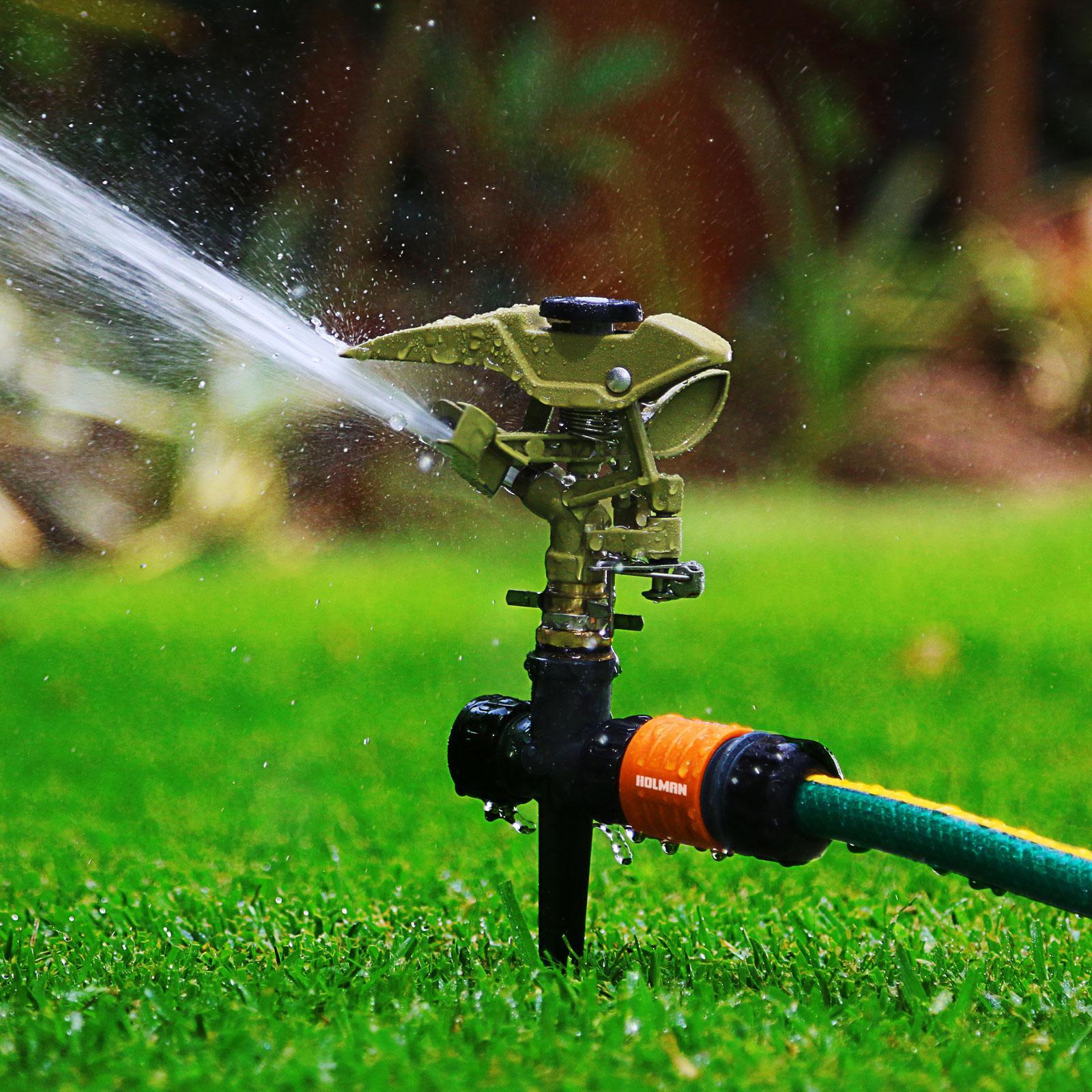 Holman 15mm Metal Impact Sprinkler Head - Adjustable Spray, 15mm BSP, 800kPa