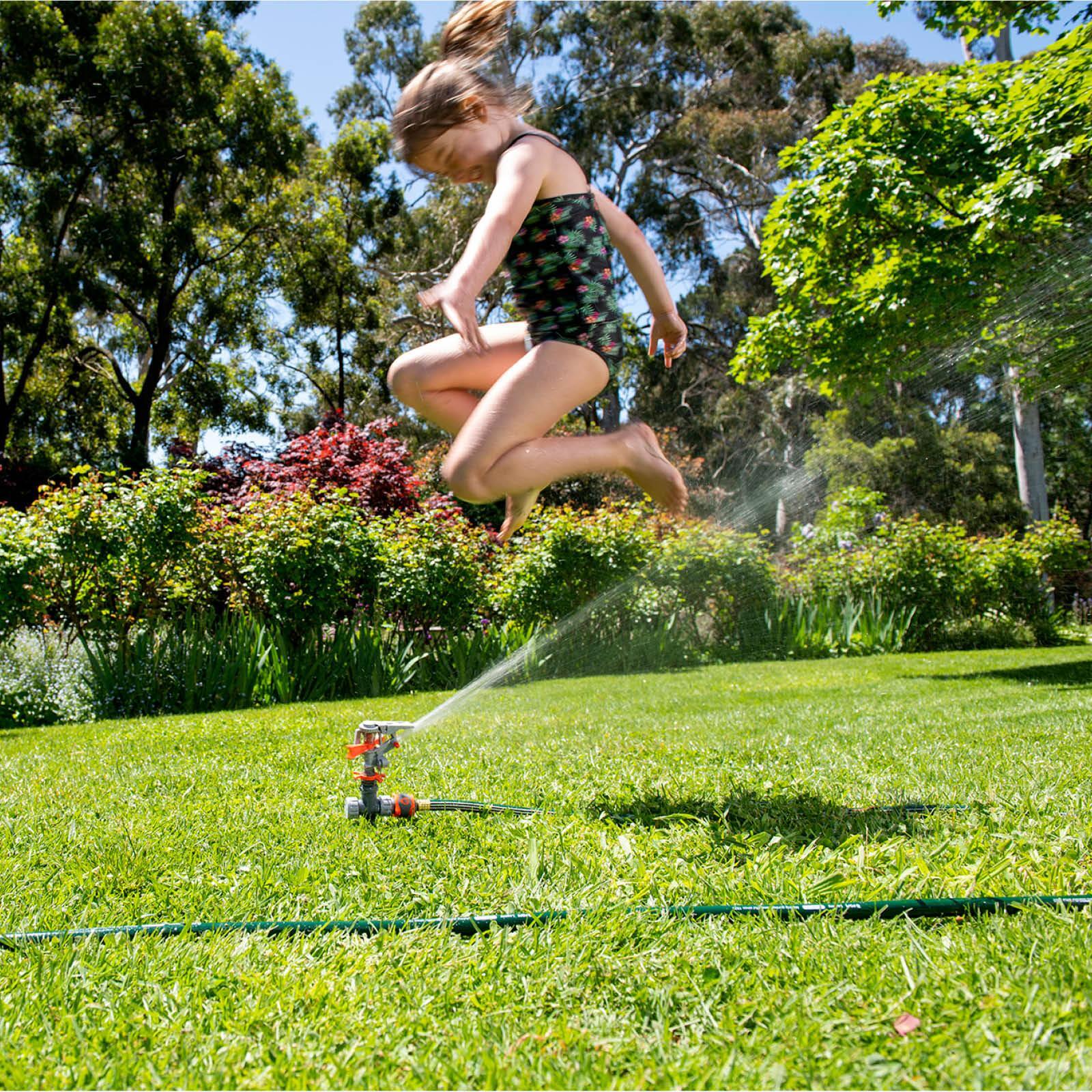 Pope Impact Sprinkler on Stake - 20m Coverage, Adjustable Arc, ABS Plastic 800kPa