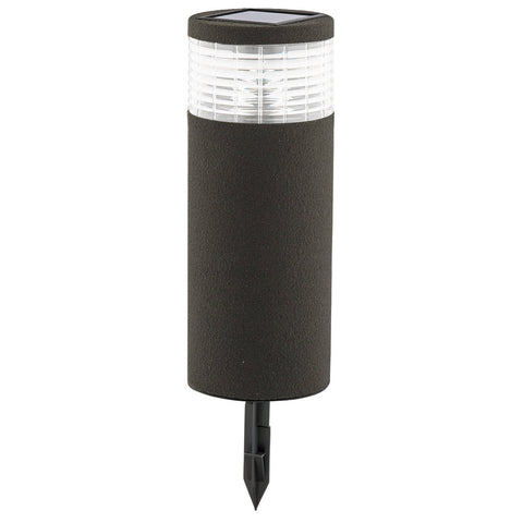 Arlec Solar Bollard Light - Grey Render Finish - 10 Lumens - Sandstone - SuperSaverAU - view 1