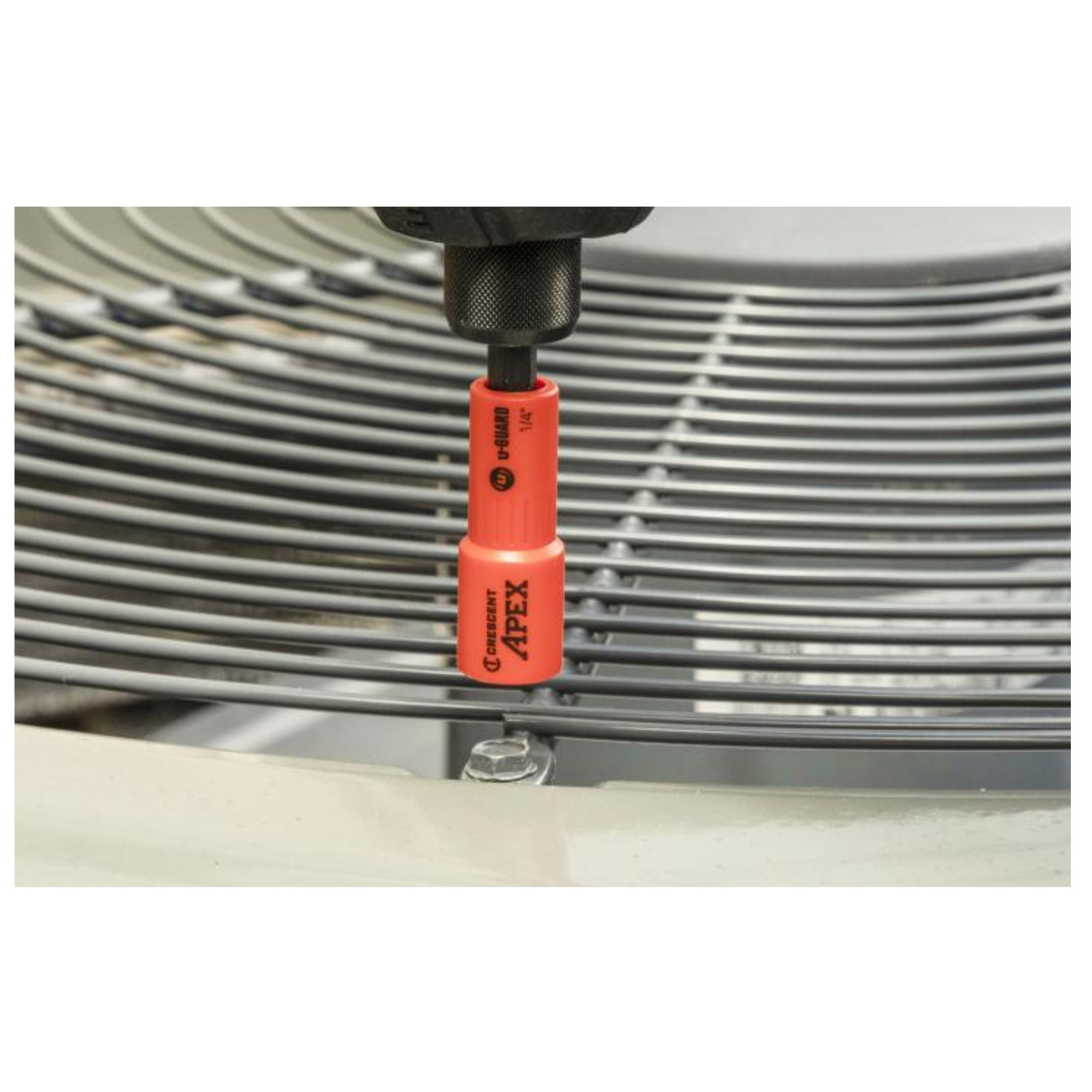 Crescent APEX u-GUARD Magnetic Nutsetter 1/4" Cr-Mo Covered Non-Marring