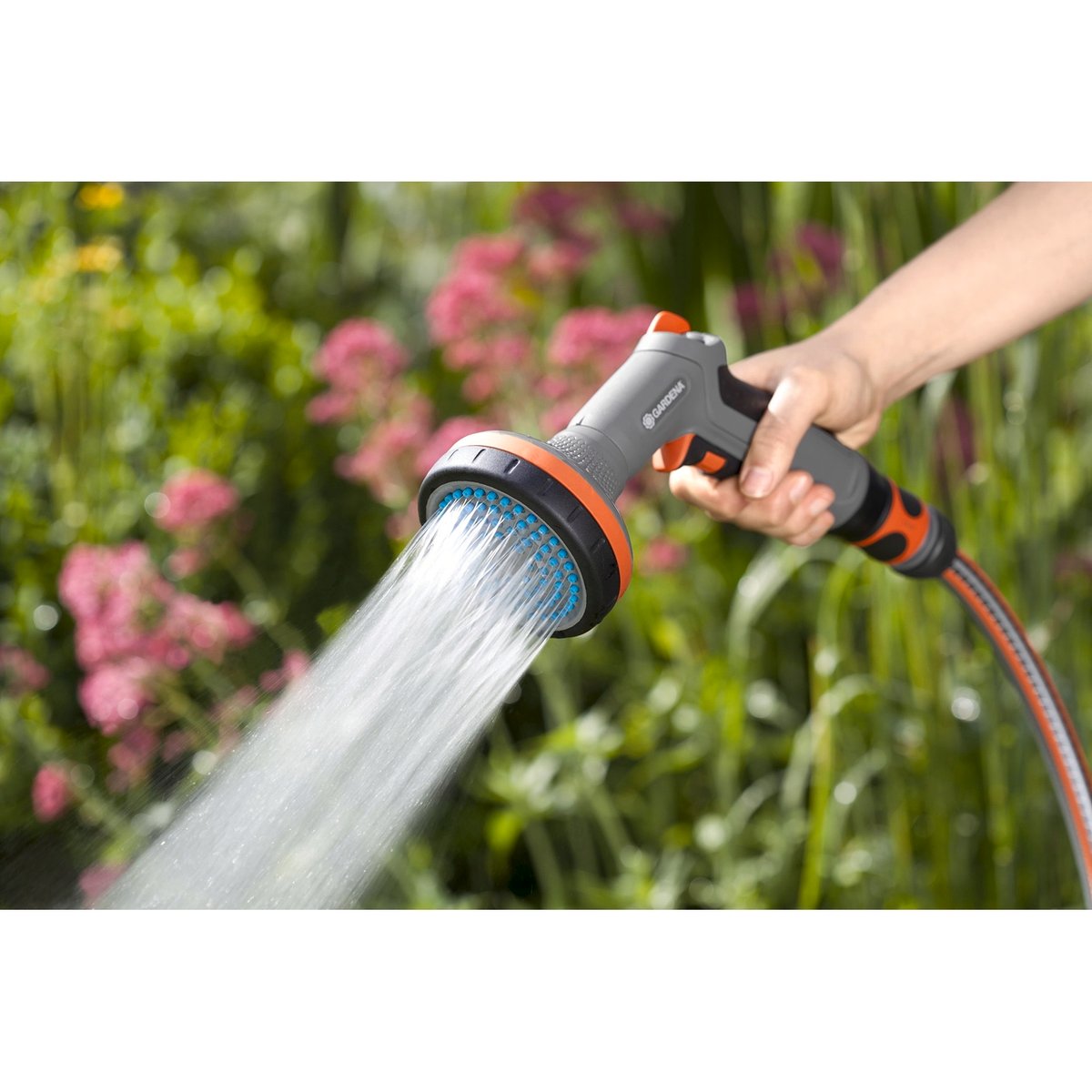 GARDENA 13mm Comfort Bed Sprayer Adjustable Spray with Trigger Lock 1200kPa