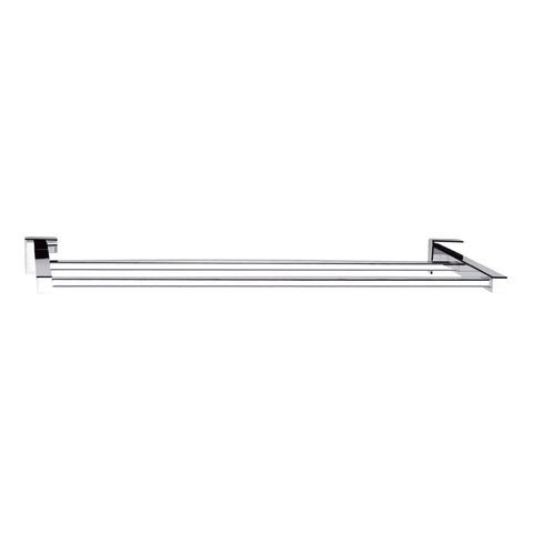 Mondella Rococo 620mm Chrome Double Towel Rail, Metal Wall Mount