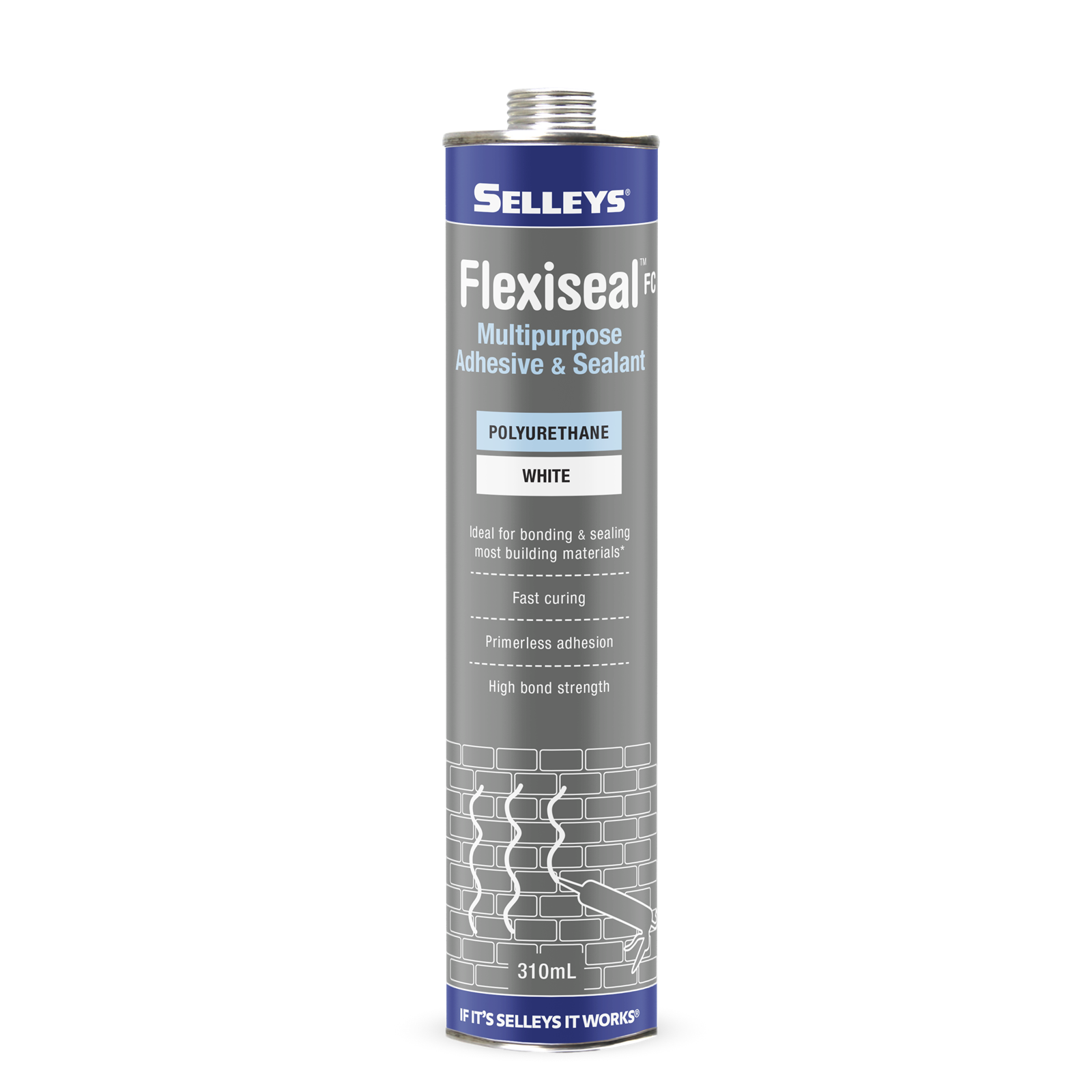 Selleys 310ml White Flexiseal FC Polyurethane Sealant and Adhesive