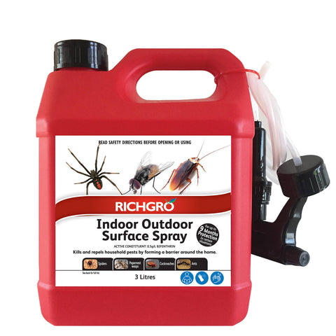 Richgro Garden Products 3L Indoor Outdoor Surface Spray Clear RTU