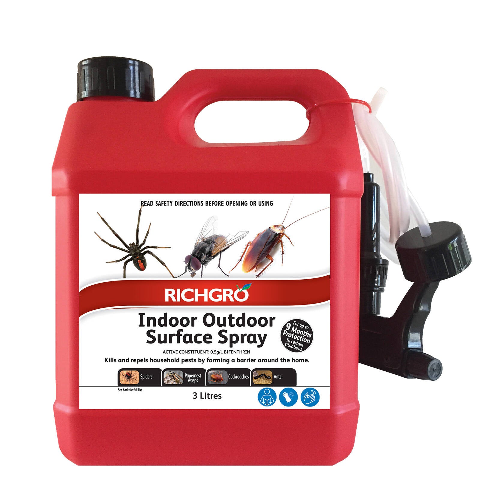 Richgro Garden Products 3L Indoor Outdoor Surface Spray Clear RTU