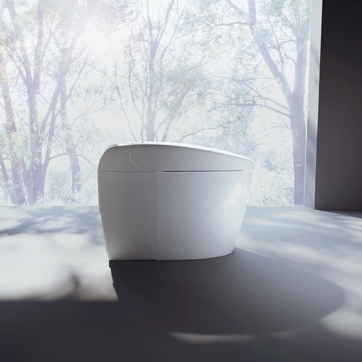 Toto Neorest RS Wall Faced Smart Toilet Suite - S-Trap, Floor Flange, Heated Seat - NEOREST-RS-S305