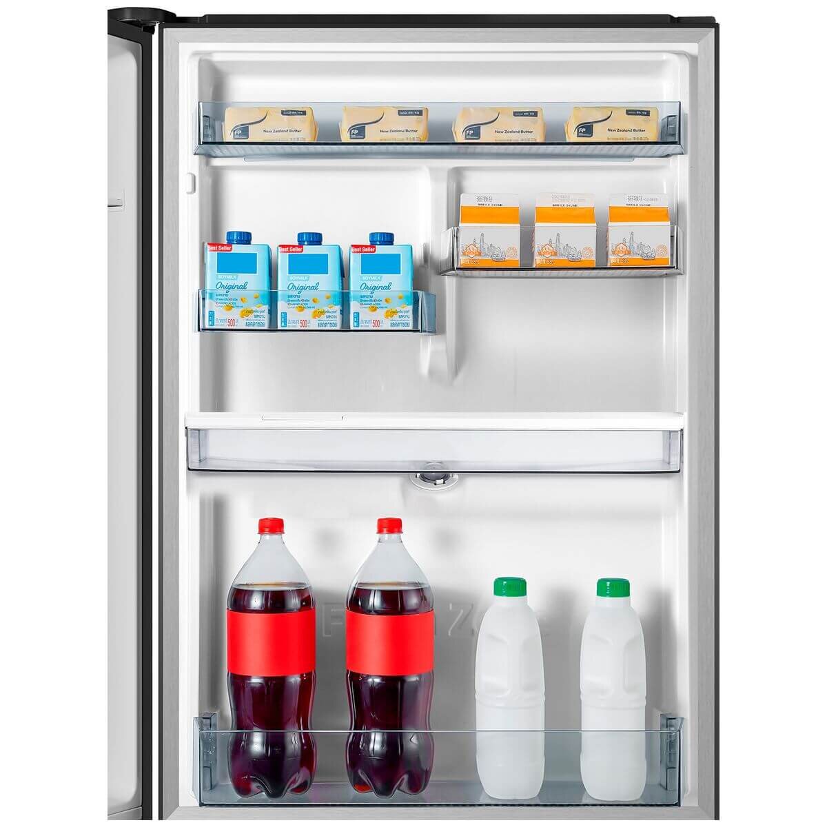 Hisense 415L Bottom Mount Fridge - Non-Plumbed Water Dispenser, Stainless Steel, 5 Star Energy - HRBM419SW
