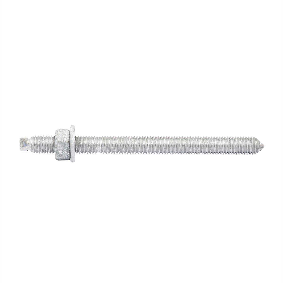 Ramset M12 x 160mm Galvanised Carbon Steel Chemset Anchor Stud with Hex Nut - 10 Pack