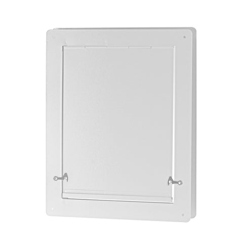 Pinnacle 316 x 267mm White Metal Pet Door with Internal Lock