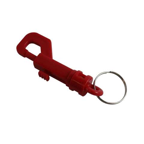 Key Essentials Plastic Snaphook Key Ring with Split Ring