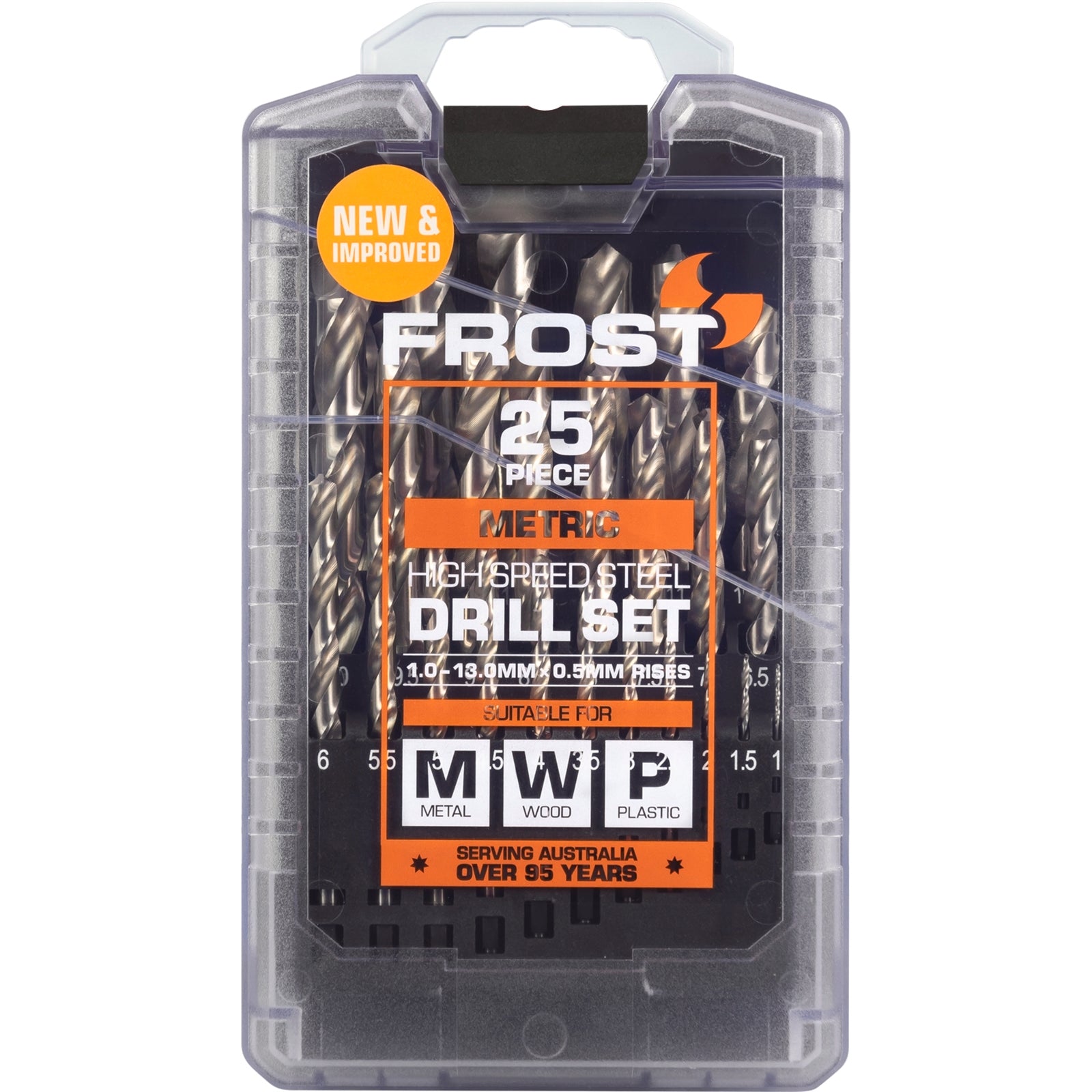 Frost 25 Piece HSS Metric Jobber Drill Bit Set