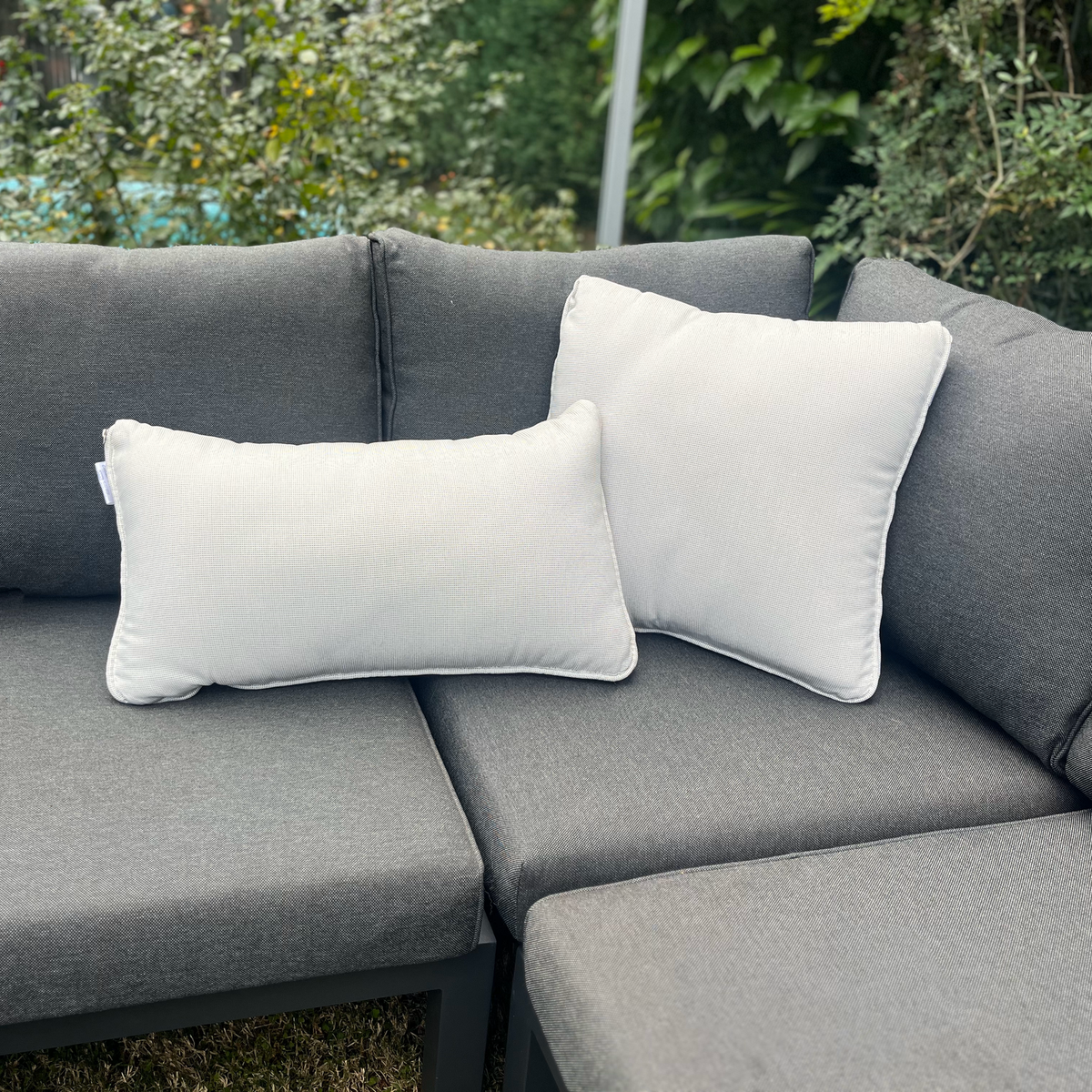Cushion to Cover 48 x 48cm Oatmeal Outdoor Cushion - 2 in 1 Design - SuperSaverAU - view 5