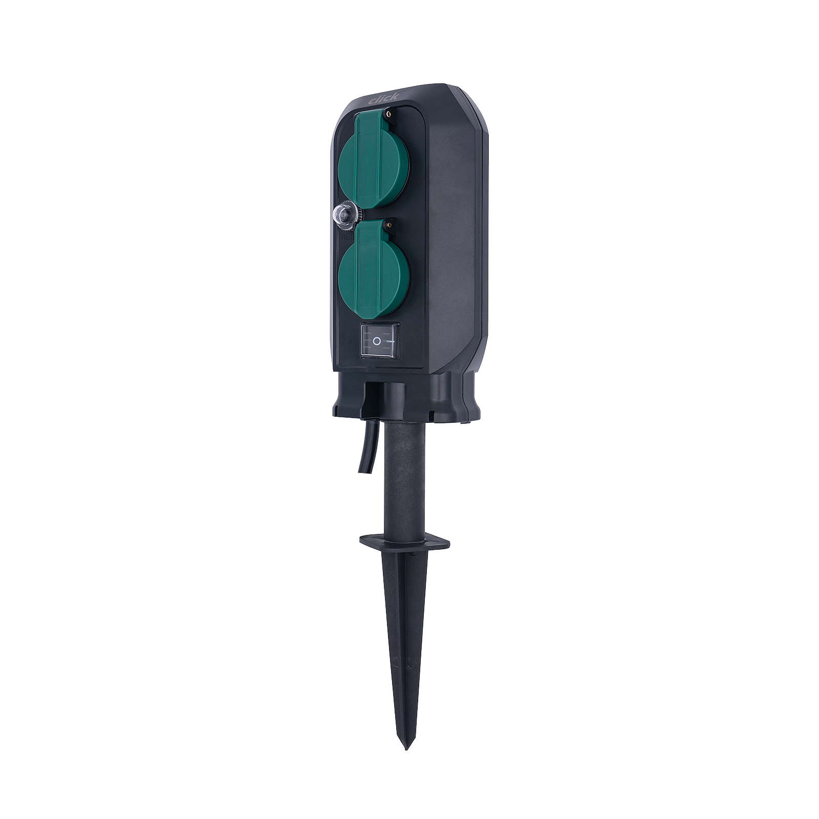 Click 4 Outlet 10A 240V Outdoor Power Garden Stake Socket CSGS234A