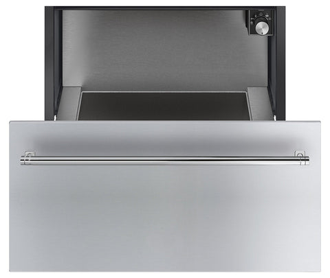 Smeg 60cm warming drawer 51L - stainless steel, variable temperature up to 80°C - CR329X