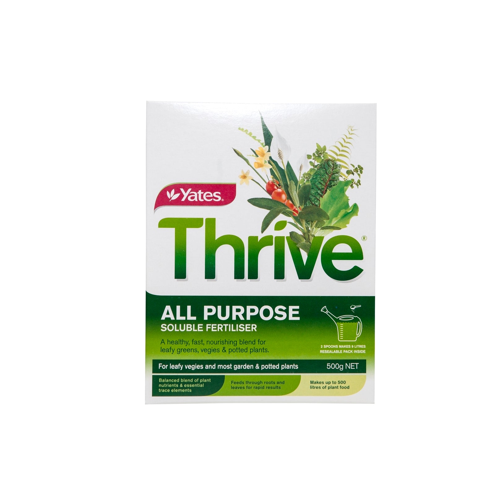 Yates Thrive All Purpose Soluble Plant Food 500g - Fast-Acting Fertiliser