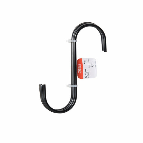 Taskmaster 150 x 45mm Black Steel S Hook - 4 Pack