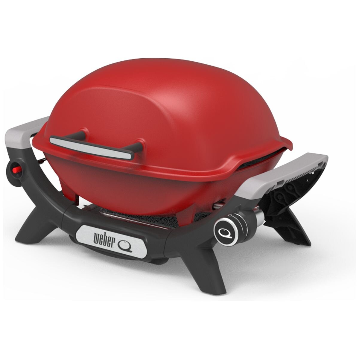 Weber Baby Q1000N Portable LPG BBQ - Compact, Front-Facing Grease Tray, Red - 3400040