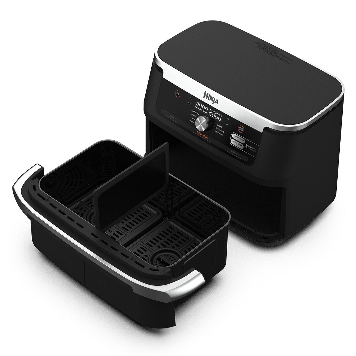 Ninja FlexDrawer Air Fryer 10.4L - Black - DualZone Technology, Proof to Bake, Zone Divider - AF500