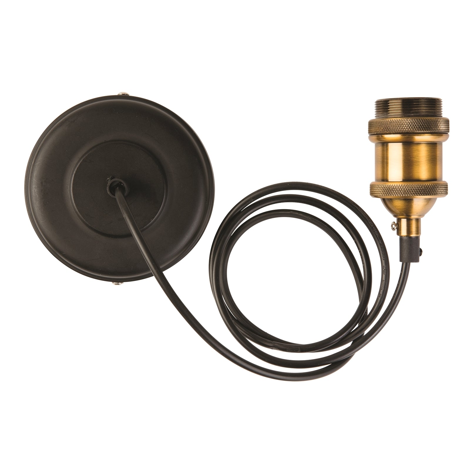 Brilliant Andy 1.8m Antique Bronze Cord Pendant Suspension Kit E27 Adjustable