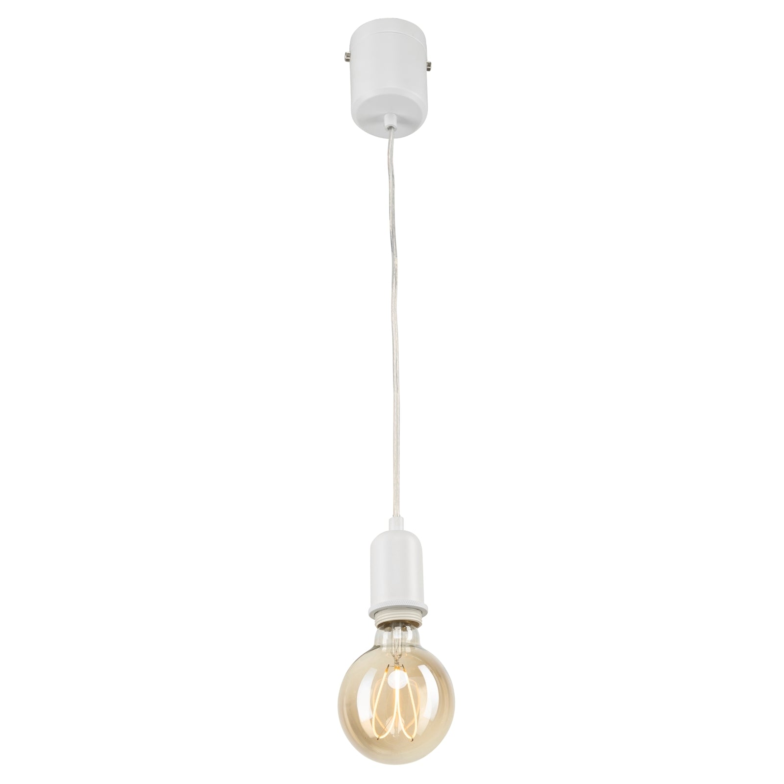 Brilliant Maggie Matt White Plug-In Suspension Pendant 21395/05