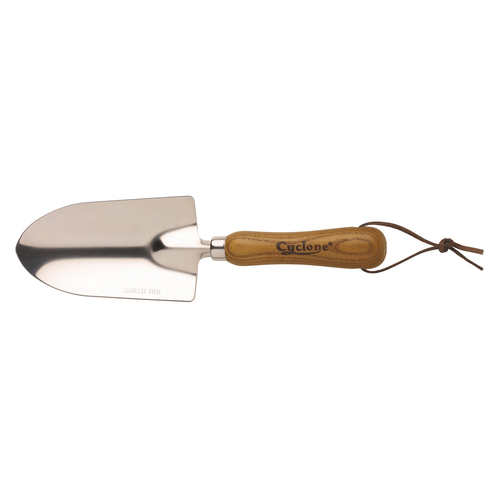 Cyclone Stainless Steel Garden Trowel with Timber Handle